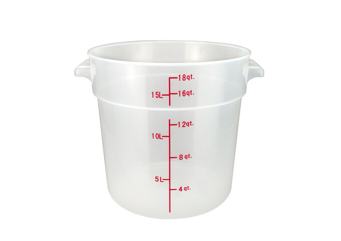 Storage Container 18qt. Round Translucent
