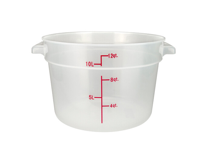 Storage Container 12qt. Round Translucent