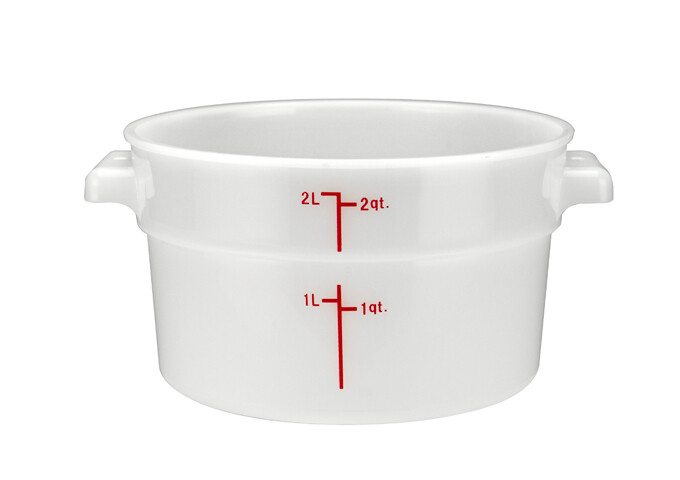 Storage Container 2qt. Round White