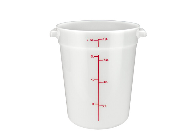 Storage Container 8qt. Round White
