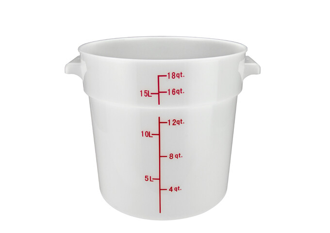 Storage Container 18qt. Round White