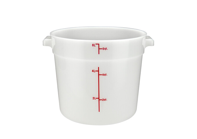 Storage Container 6qt. Round White