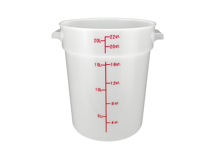 Storage Container 22qt. Round White