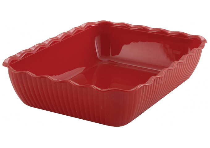 Deli Crock 13"x10"x3" Plastic Red