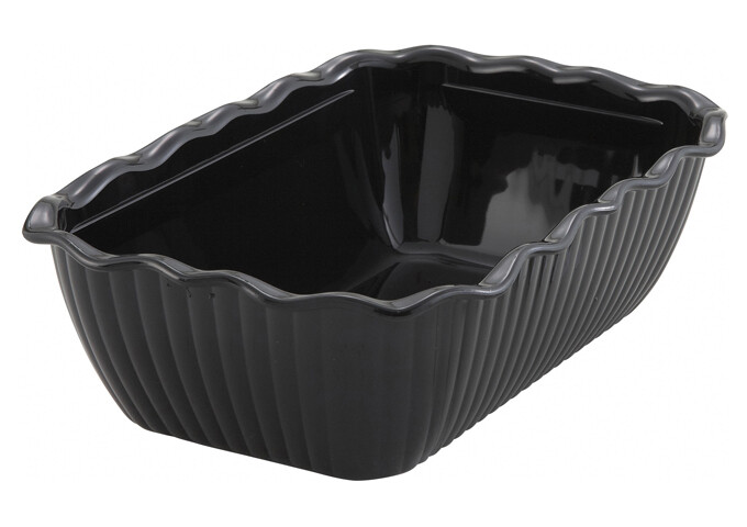 Deli Crock 10"x7"x3" Plastic Black