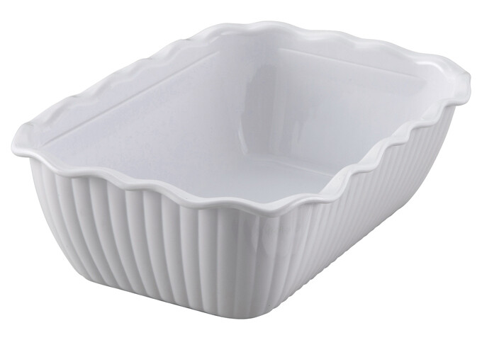 Deli Crock 10"x7"x3" Plastic White