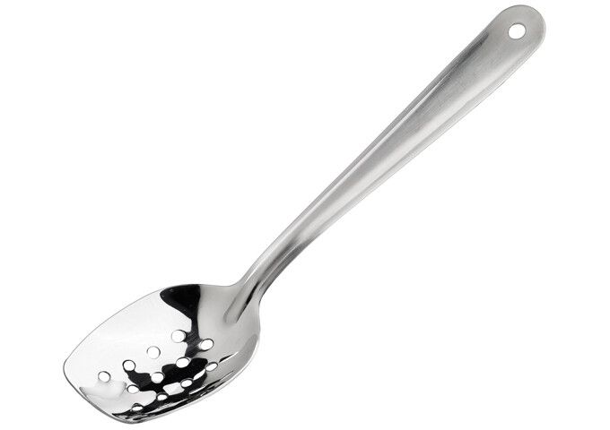 Plating Spoon 10" Perf. Slanted