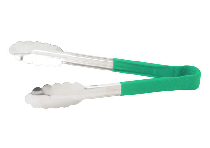 Tong 9" Utility Heat Resist Green
