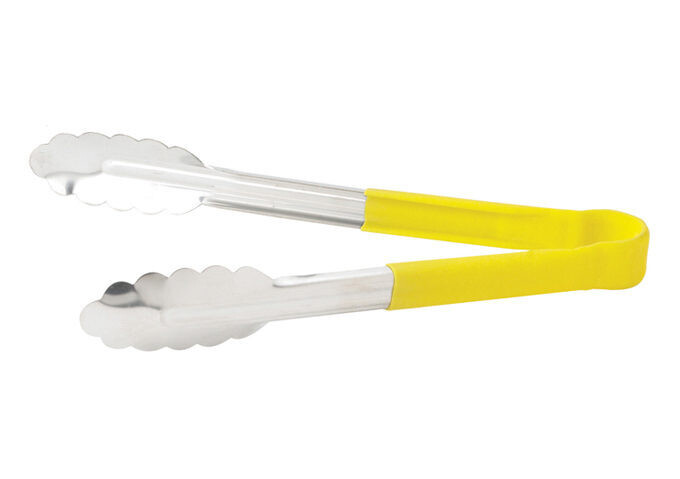 Tong 9" Utility Heat Resist Yellow