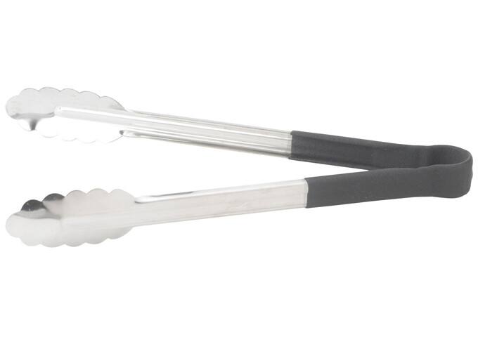 Tong 12" Utility Heat Resist Black
