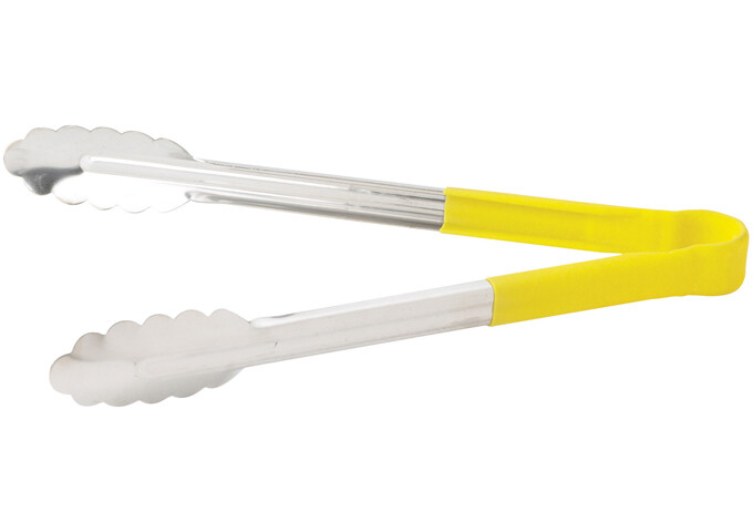 Tong 12" Utility Heat Resist Yellow