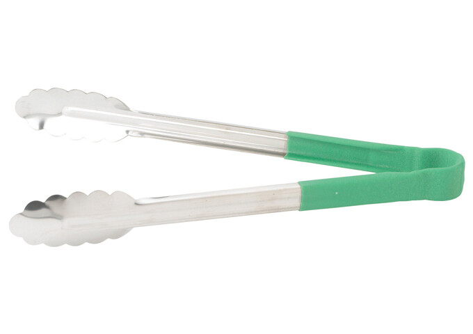 Tong 12" Utility Heat Resist Green