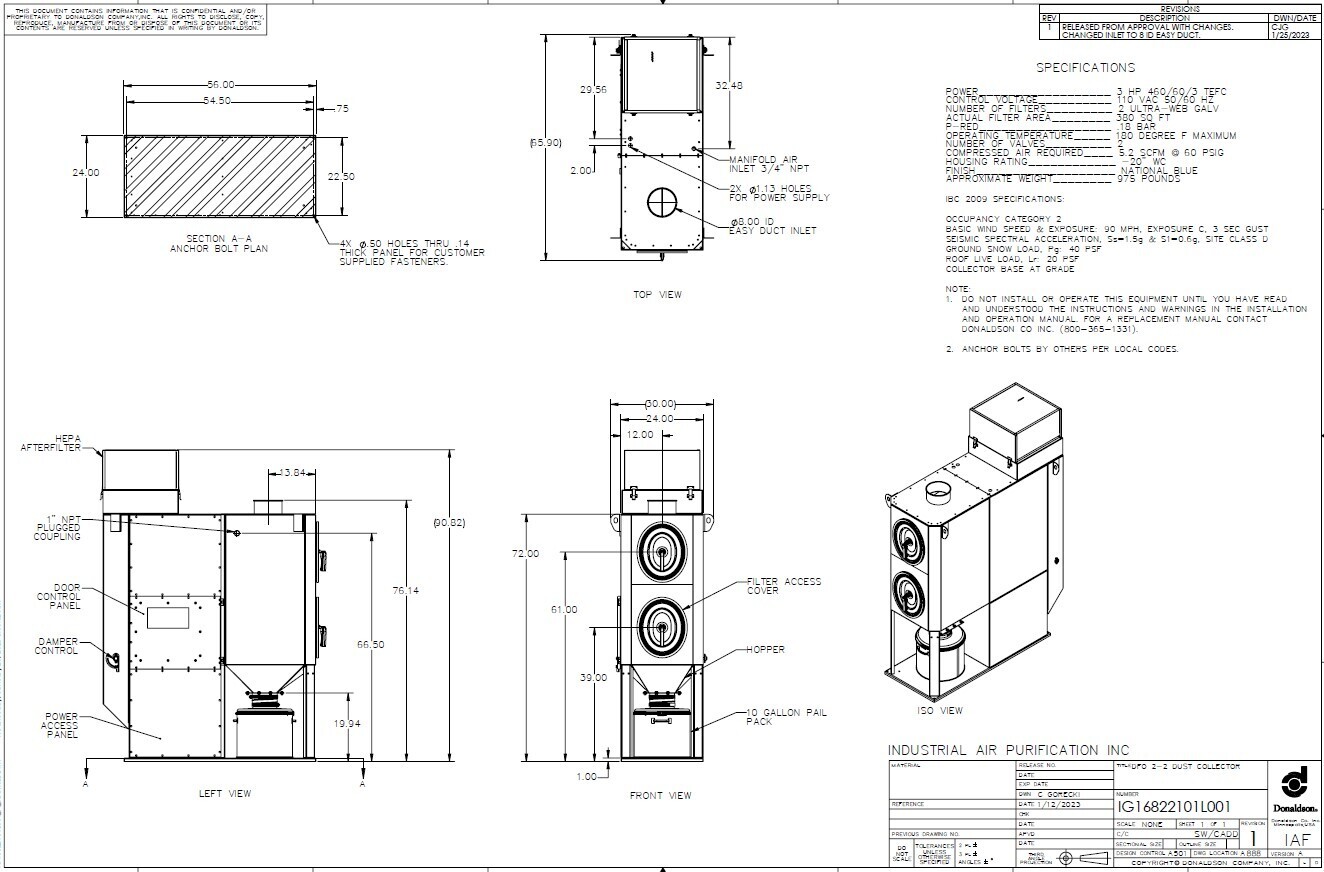 Donaldson DFO2-2 with HEPA (Q-233885)