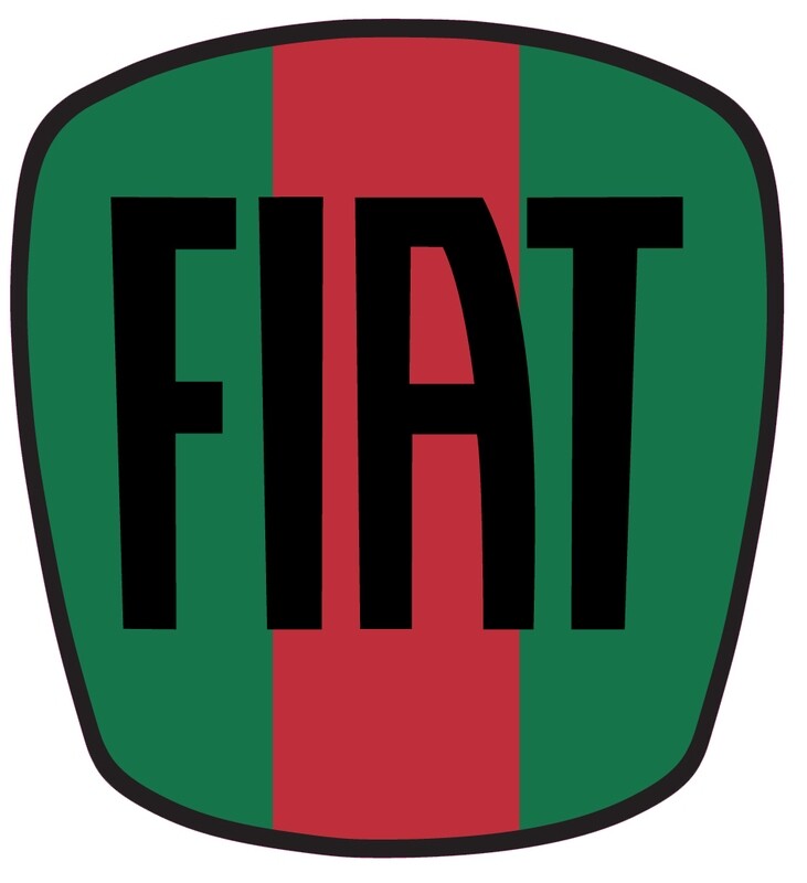 2 Color Fiat 500 Hatchback/Fiat 124 Spider Emblem Cover