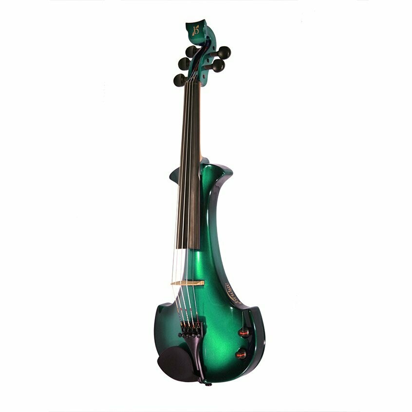 Lyra 5 String Electric Violin Green/Black