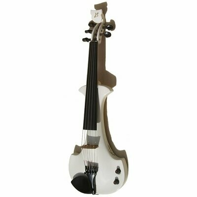 Lyra 5 String Electric Violin White