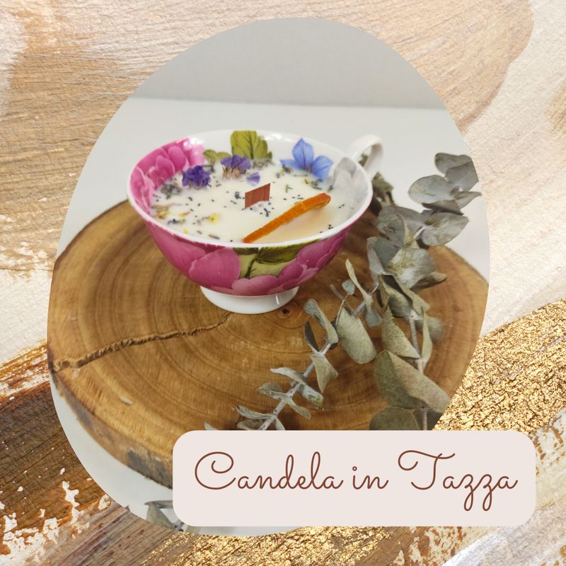 CANDELA IN TAZZA DI TEA