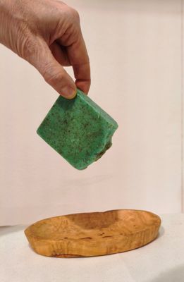 PORTA SAPONE IN LEGNO DI ULIVO 