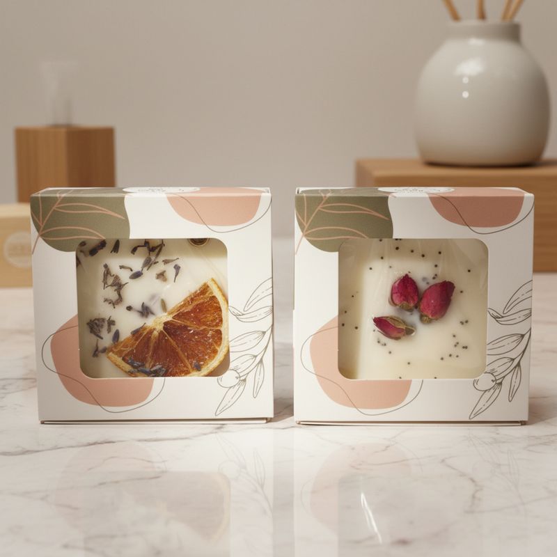 **Scented Soy Wax &amp; Botanical Tablets: Elegant Artisanal Fresheners for Closets and Home Spaces**