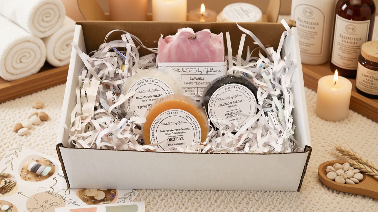 Italian Luxury Spa Gift Box  Italian Luxury Spa Gift Box – Complete Solid Skincare Ritual