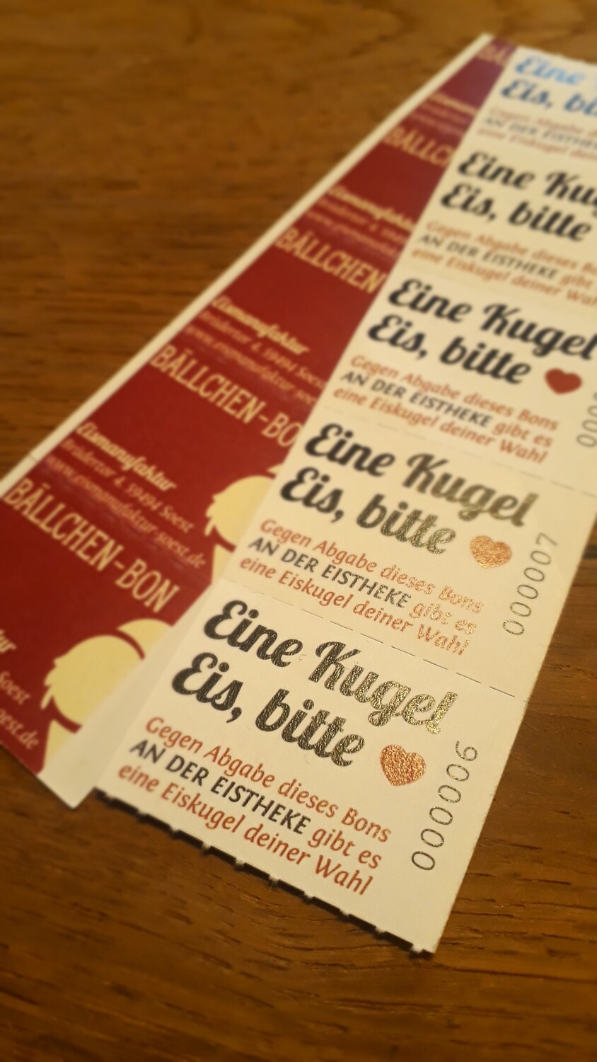 20 Bällchen-Bons 20 Bällchen-Bons