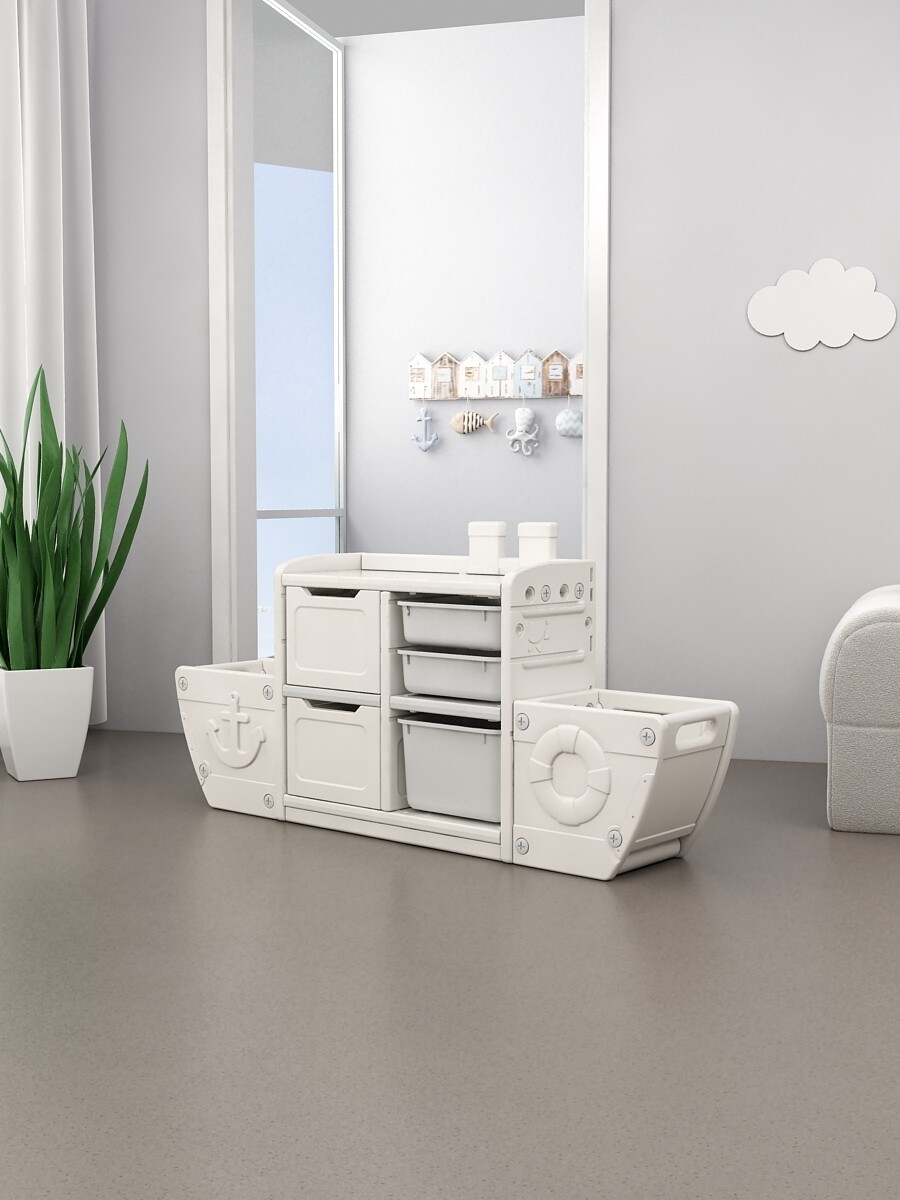 Small Boat Storage Unit - Grey/Beige
