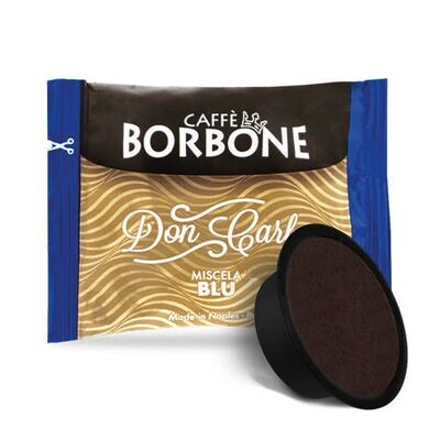 100 Borbone Don Carlo BLUE Blend Capsules COMPATIBLE with COFFEE MACHINES branded
Lavazza ®* A Modo Mio ®*.