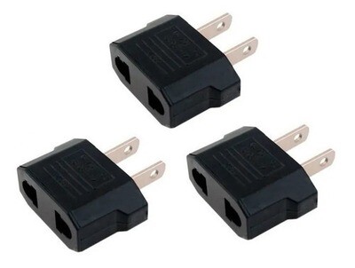 Adaptador de Corriente 2 Pin (EUROPEO A AMERICANO)