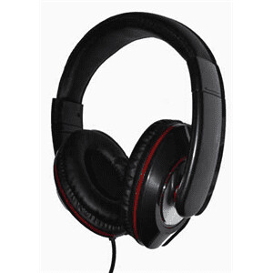 Audífonos de música DJ en negro