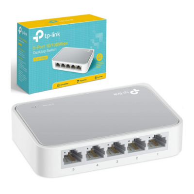 Switch 5 Puertos 10 100 Mbps Tp link Tl-SF1005D Desktop