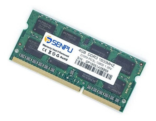 MEMORIA RAM LAPTOP DDR3 4GB PC3L-12800S MARCA: SENPU