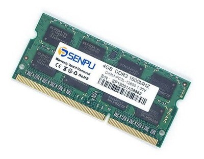 MEMORIA RAM LAPTOP DDR3 4GB PC3L-12800S MARCA: SENPU