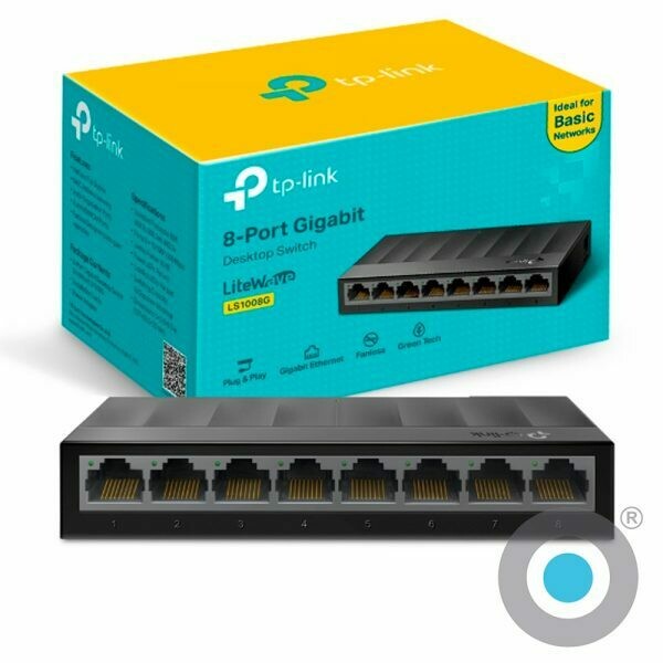 Switch TP-LINK TL-LS1008G 8 Puertos 10/100/1000Mbps