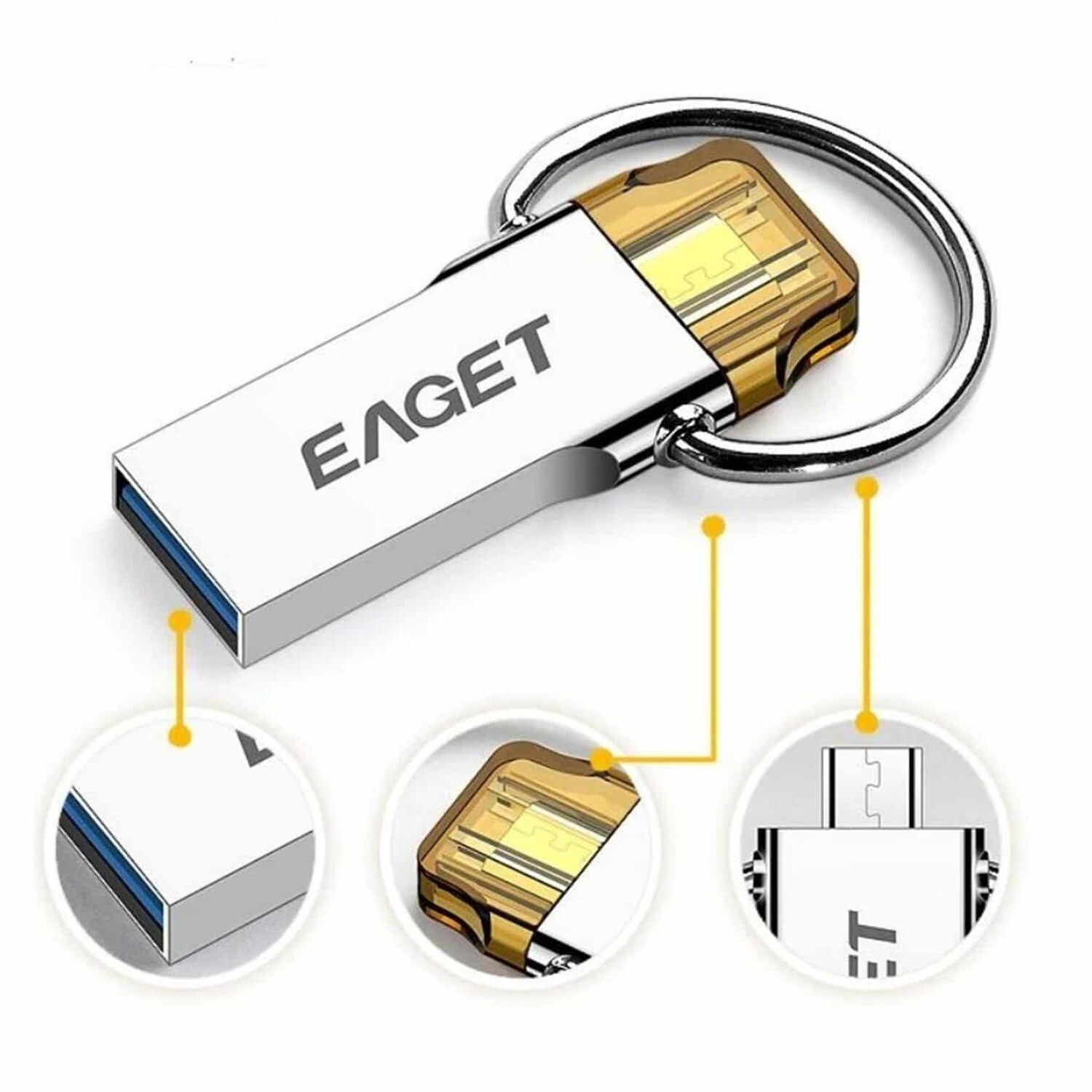 EAGET FLASHDRIVE V86 16GB MICRO USB3.0