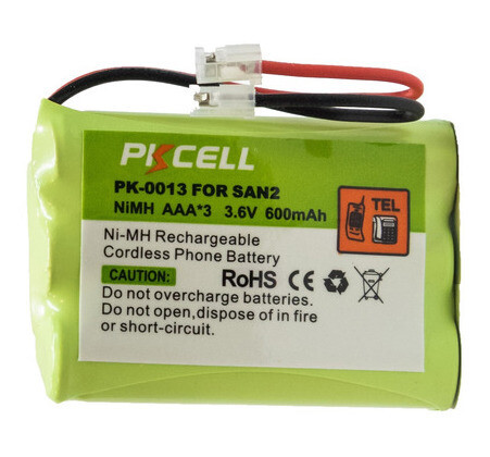 Pila Bateria para Telefono Inalambrico San2 2c Ni-hm 3.4v 600 Mah