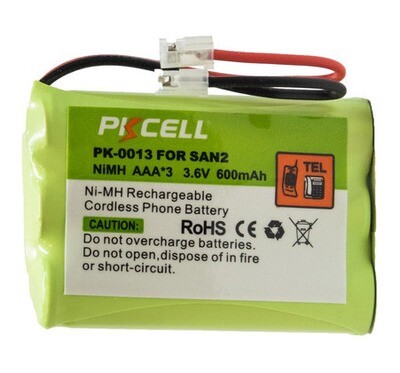 Pila Bateria para Telefono Inalambrico San2 2c Ni-hm 3.4v 600 Mah