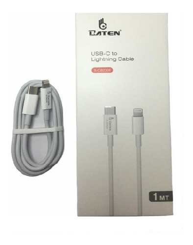 Cable De Datos Baten Cb-2006 Usb-C A Lightning (Iphone)