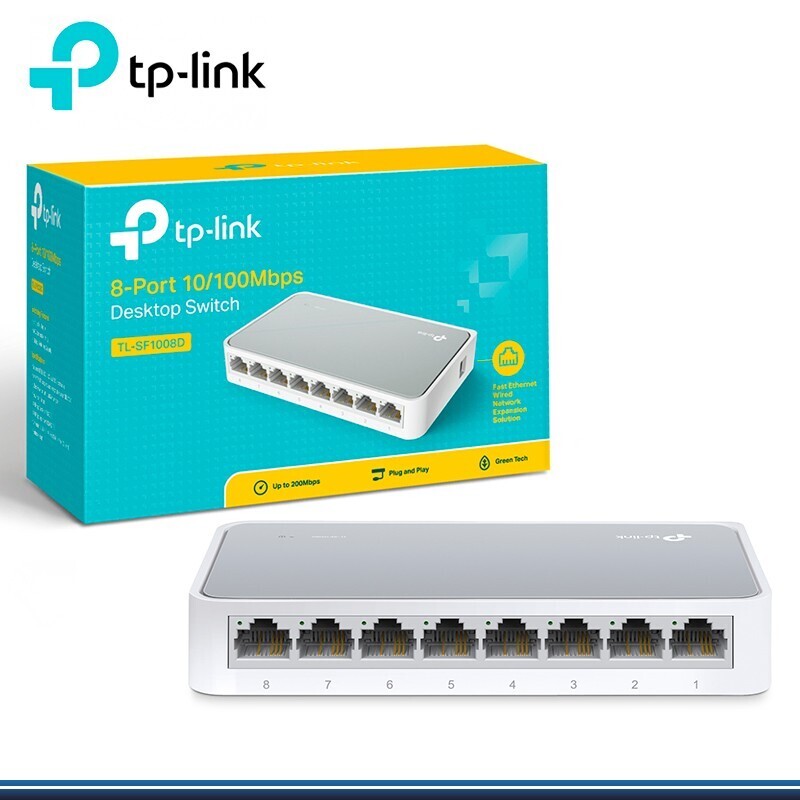 Switch Tp-link 8 Puertos 10/100mbps Mod TL- SF1008D