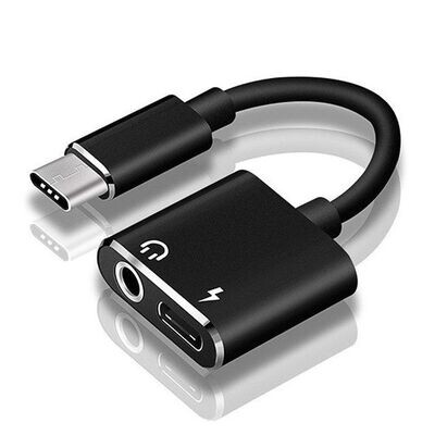 DIVISOR AGILER TIPO C A CONECTOR DE 3,5 MM + PUERTO DE CARGA TIPO C