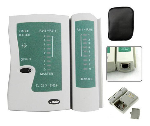 Tester Para Cable: RJ45 Y RJ11 de Alta Precision
