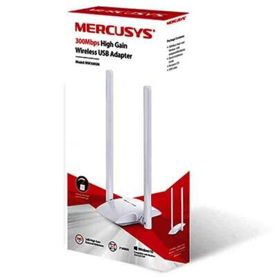 Adaptador Inalambrico Usb Mercusys Mw300uh 300mbps 2 Antenas