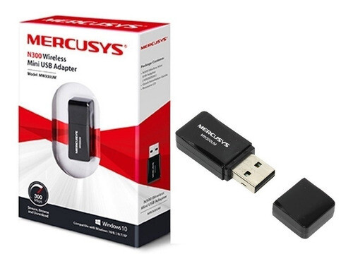 Adaptador Usb Wifi Mercusys Mw300um 300mbps