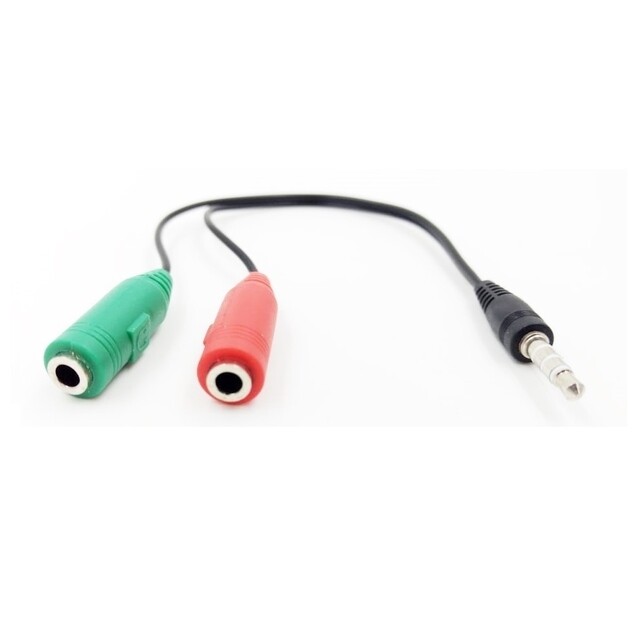 Cable Adaptador Auxiliar Microfono Y Audio a Mini PLUG 3.5MM PS4/PC