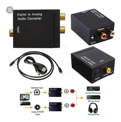 Convertidor Audio optico A Analógico/RCA