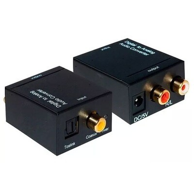 Convertidor Audio optico A Analógico/RCA