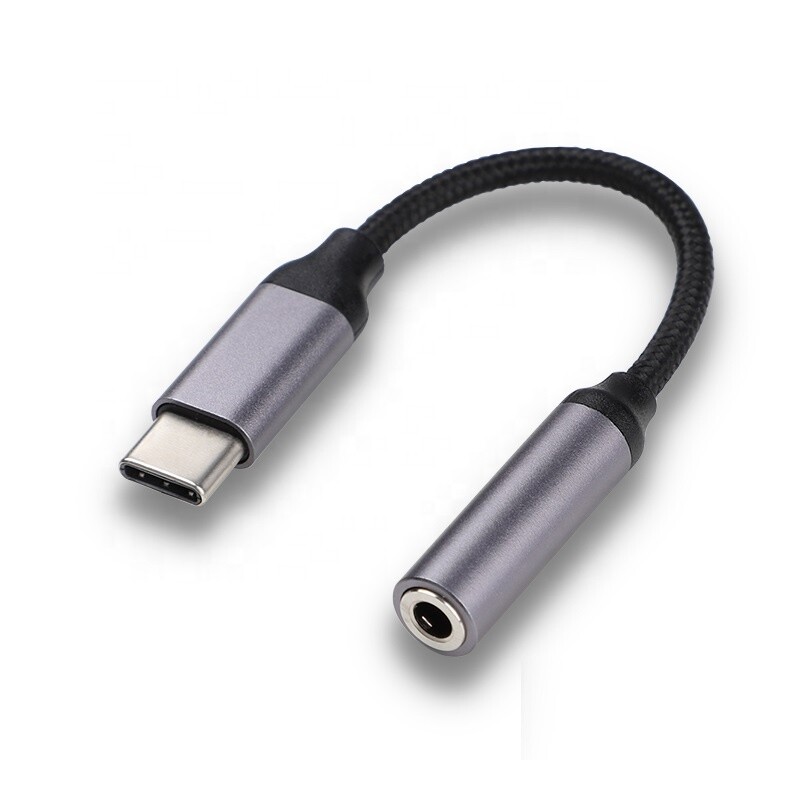 Cable adaptador tipo C a puerto de Audio, auriculares de 3.5mm