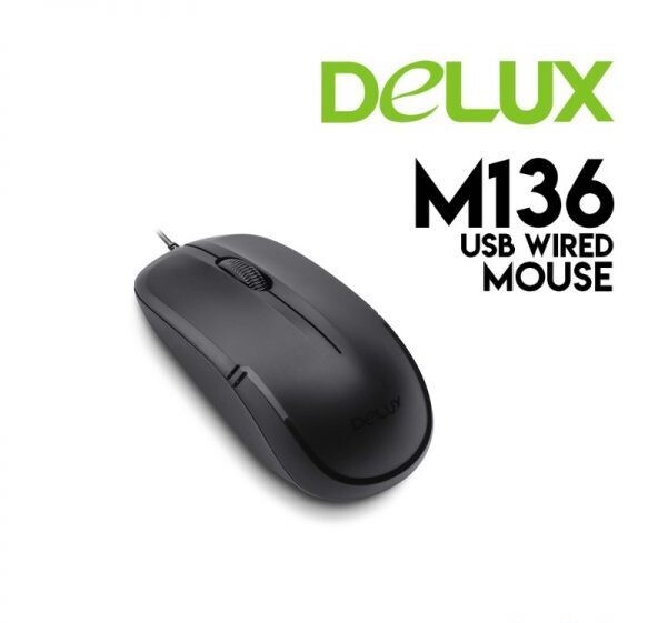 Mouse Delux M136 Wired Optical