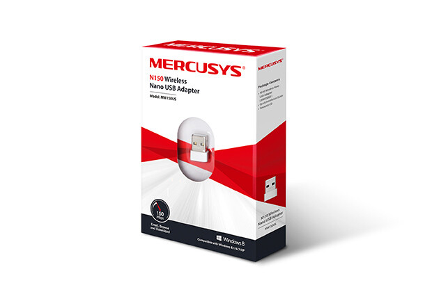 Adaptador Usb Inalambrico Nano N150mbps Mercusys MW150Us