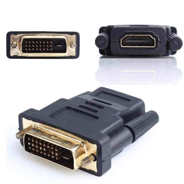 Adaptador De Video Dvi 24+1 Macho A Hdmi Hembra