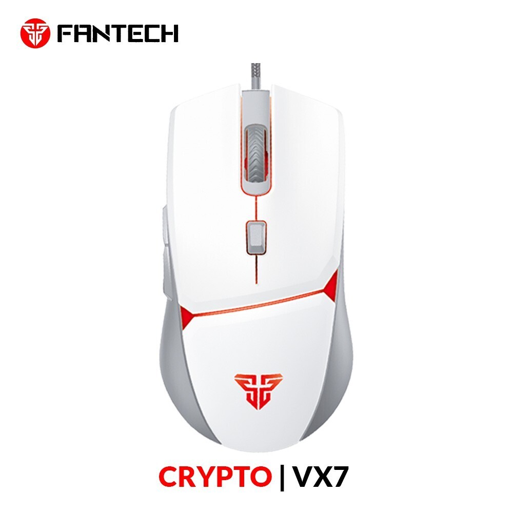 Mouse Gaming CRYPTO VX7 SPACE Alambrico Blanco